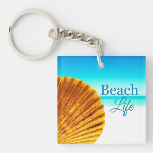 Porte-clefs Porte - clé de coquillage de feston de plage