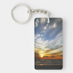 Porte-clefs Porte - clé de coucher du soleil bilatéral