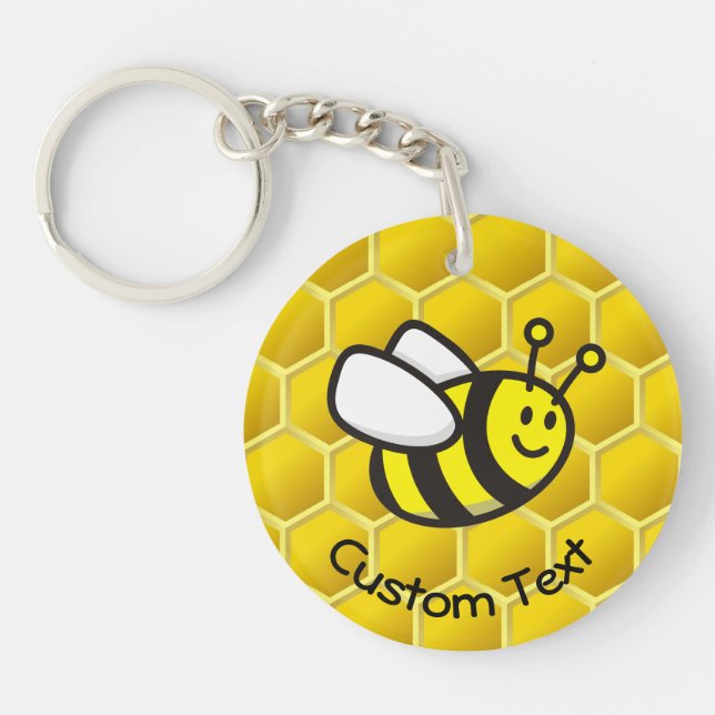 Porte-clefs Porte - clé de dessin d'abeille (Devant)