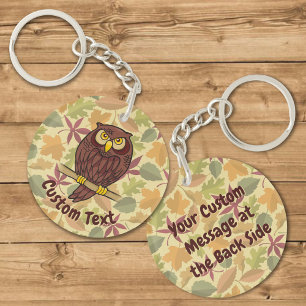 Porte-clefs Porte - clé de dessin de Owl