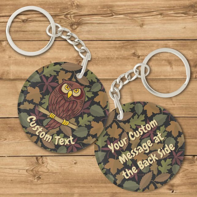 Porte-clefs Porte - clé de dessin de Owl (Créateur téléchargé)