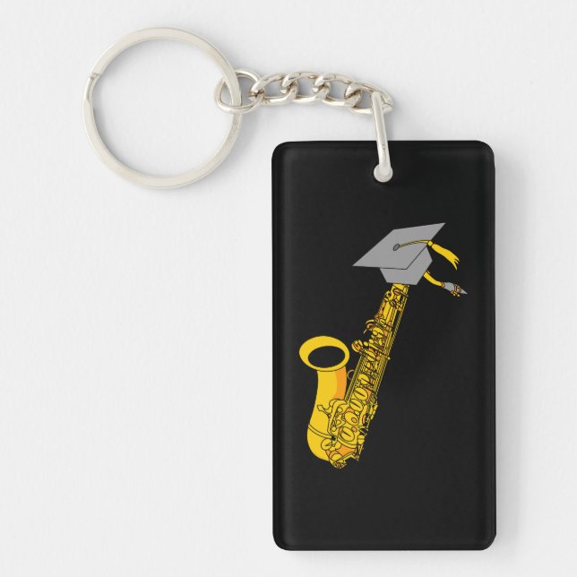 Porte-clefs Porte - clé de diplômes de saxophone (Devant)