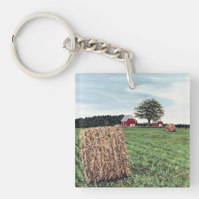Porte-clefs Porte - clé de Farmering Haybales (Devant)