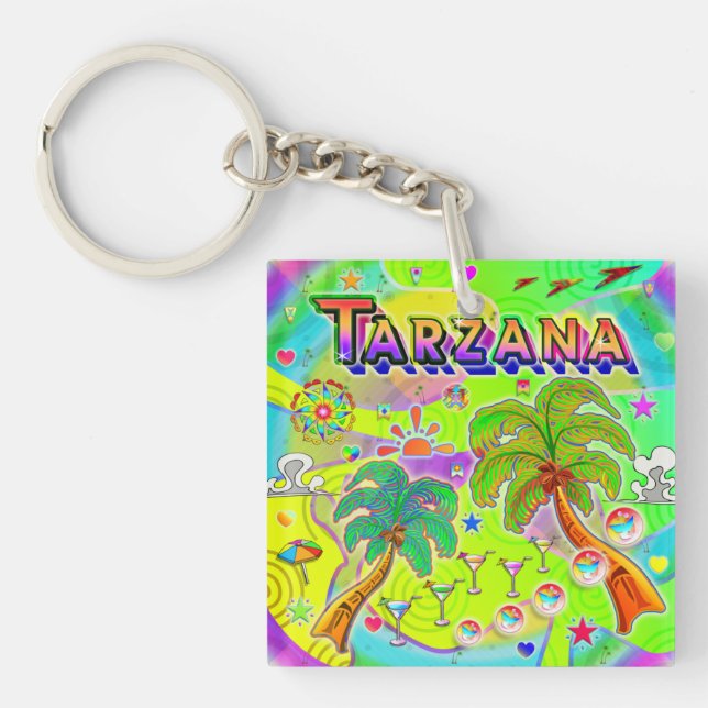 Porte-clefs Porte - clé de focalisation sur l'esprit Tarzana (Devant)