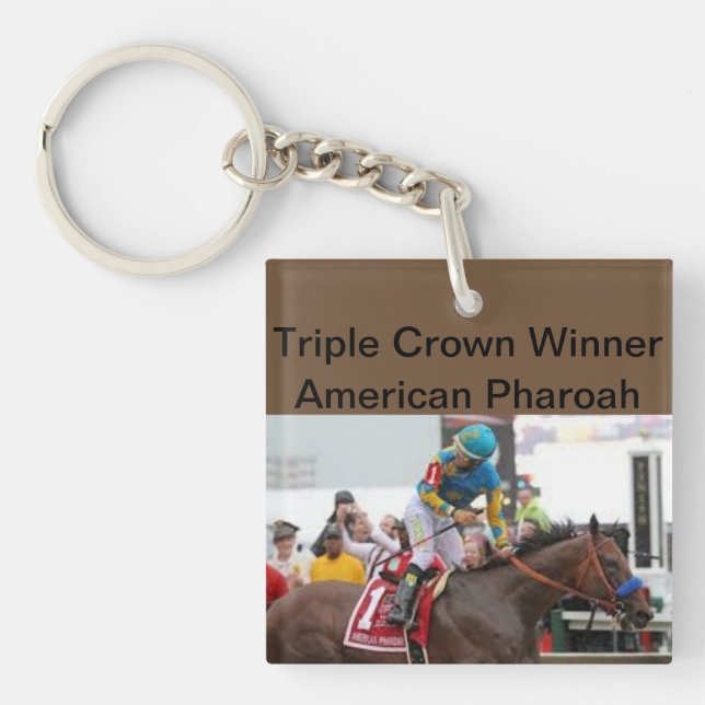 Porte-clefs Porte - clé de gagnant de Triple Crown de Pharoah (Devant)