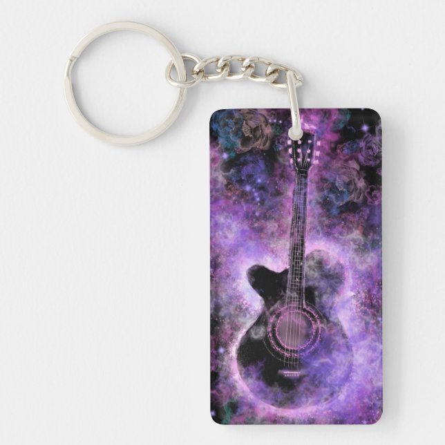 Porte-clefs Porte - clé de guitare musicale (Devant)