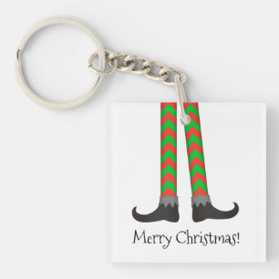 Porte-clefs Porte - clé de jambes d'Elf de Noël - costume de