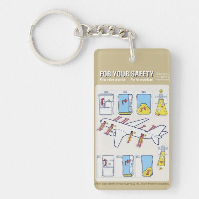 Porte-clefs Porte - clé de la carte de sécurité (Devant)