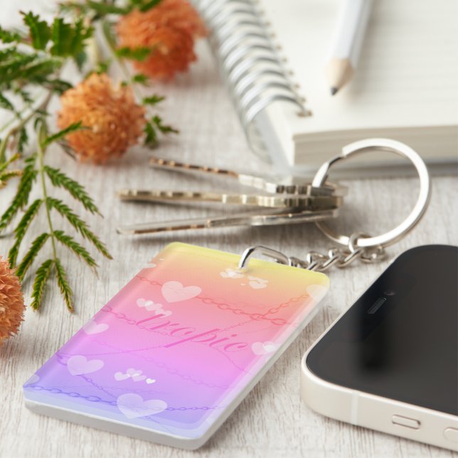 Porte-clefs Porte - clé de la chaîne cardiaque tropique (Devant droit)