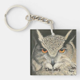 Porte-clefs Porte - clé de la chouette à grande corne