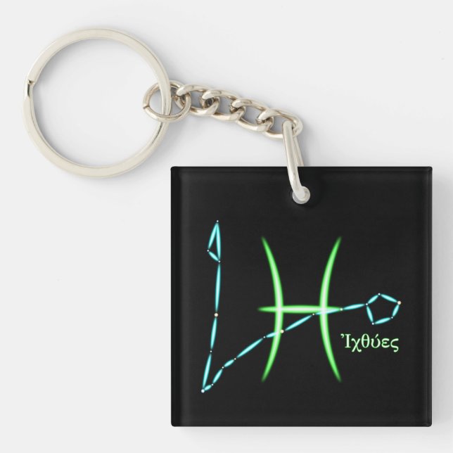 Porte-clefs Porte - clé de la constellation de zodiac (Devant)