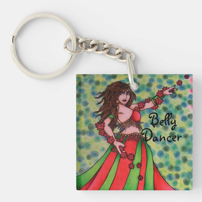 Porte-clefs Porte - clé de la danseuse Ruby Belly (Devant)