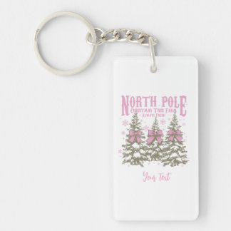 Porte-clefs Porte - clé de la ferme d'arbre de Noël du pôle No