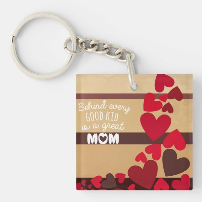 Porte-clefs Porte - clé de la fête des mères (Devant)