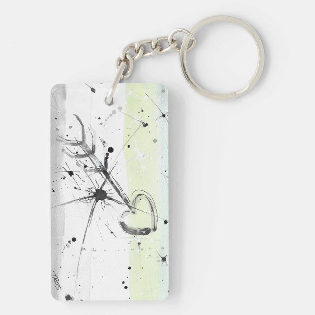 Porte-clefs porte - clé de la fierté de TROS Aromantic (Aro) (Dos)