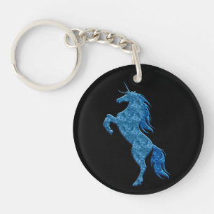 Porte-clefs Porte - clé de la licorne Blue Fire