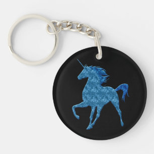Porte-clefs Porte - clé de la licorne Blue Fire