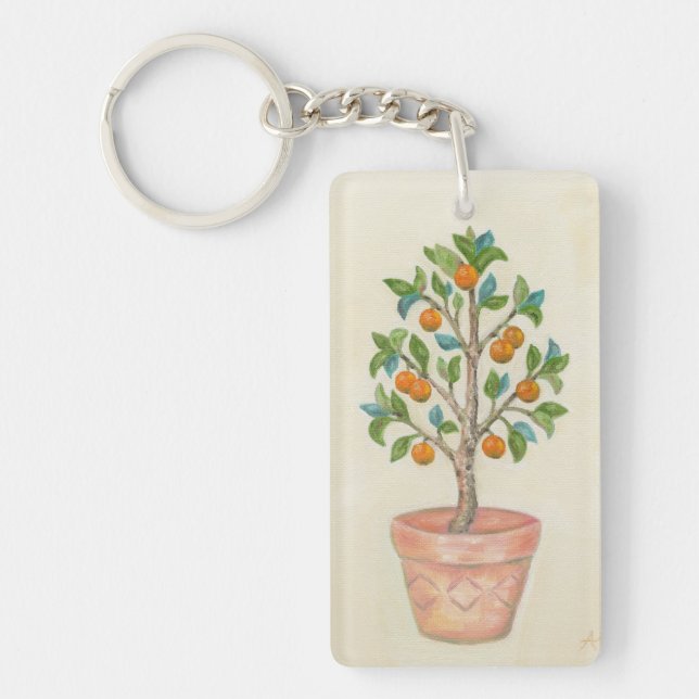 Porte-clefs Porte - clé de l'arbre de tangerine (Devant)