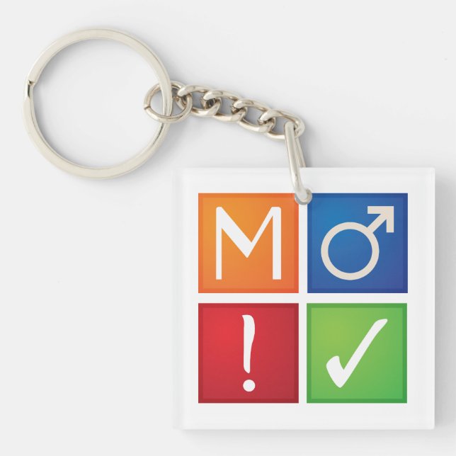 Porte-clefs porte - clé de l'icône de badge ao3 (Devant)