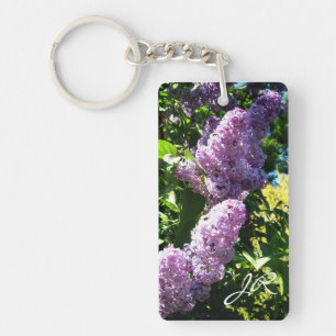 Porte-clefs Porte - clé de lilas de monogramme