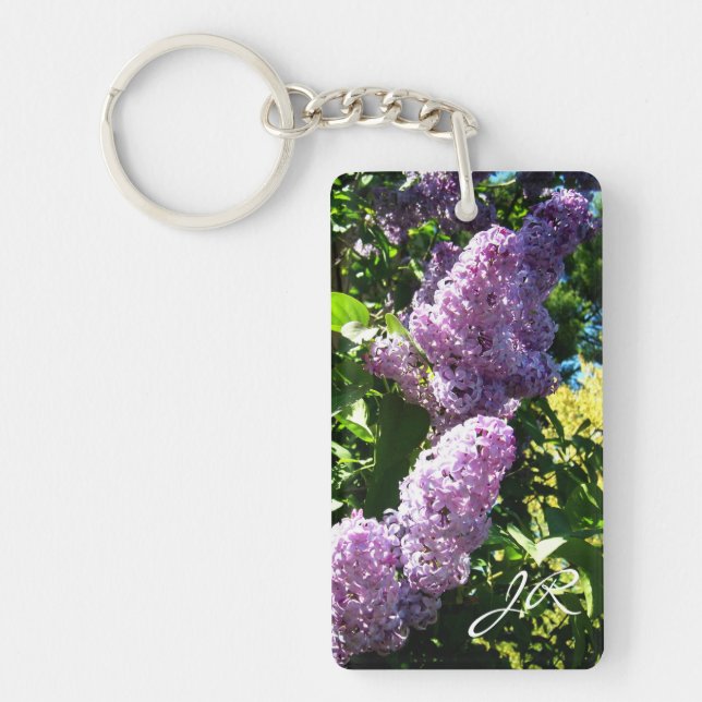 Porte-clefs Porte - clé de lilas de monogramme (Devant)