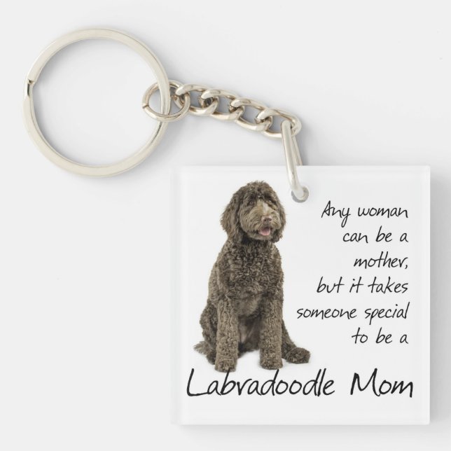 Porte-clefs Porte - clé de maman de Labradoodle (Devant)