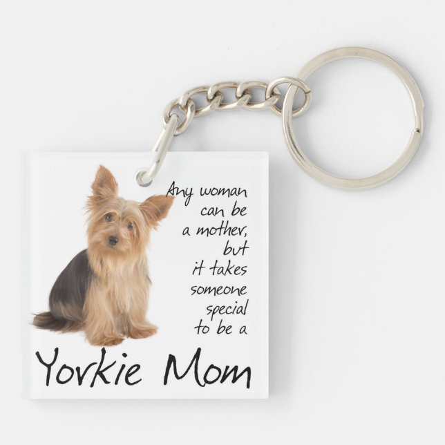 Porte-clefs Porte - clé de maman de Yorkie (Dos)