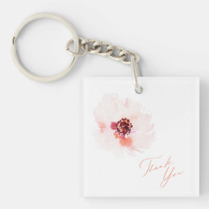 Porte-clefs Porte - clé de Mariage floral d'aquarelle