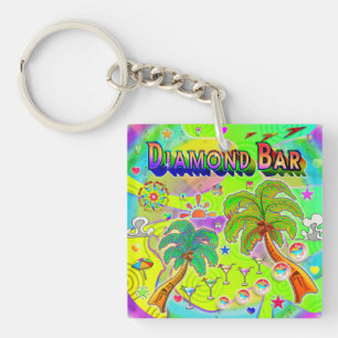 Porte-clefs Porte - clé de mise au point de la barre de diaman