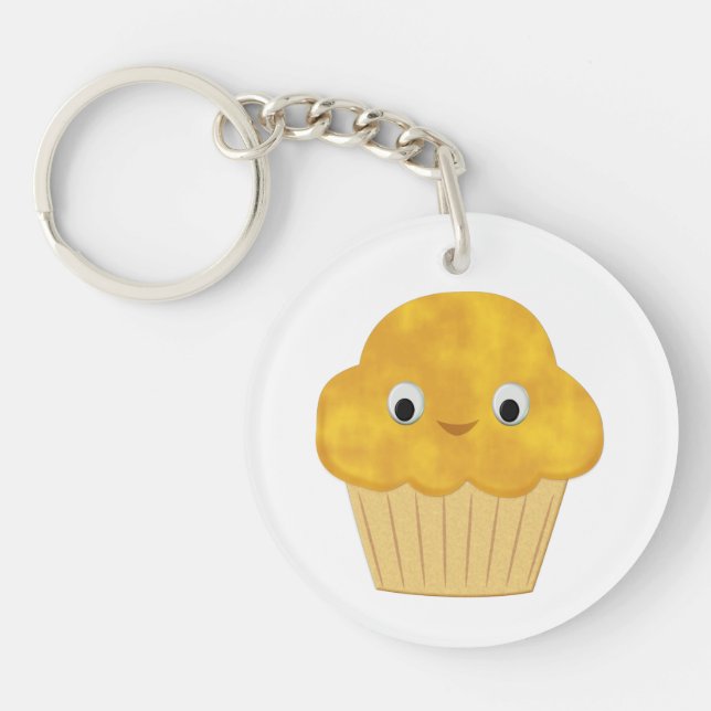 Porte-clefs Porte - clé de Muffin de Maïs Carton mignon (Devant)