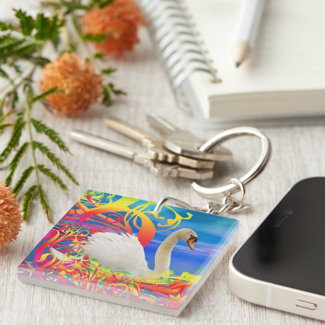Porte-clefs Porte - clé de nid de cygne (Devant Droit)