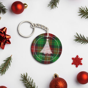 Porte-clefs Porte - clé de Noël rouge et vert