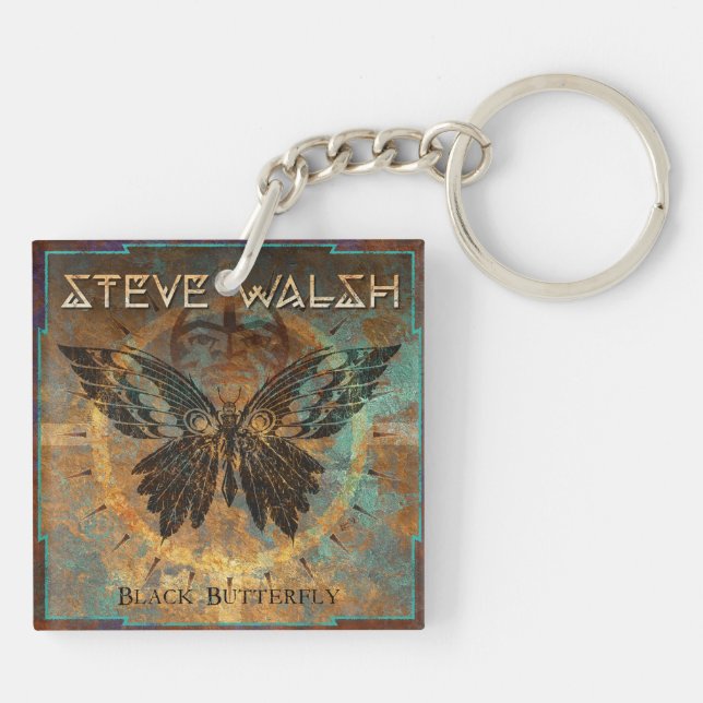 Porte-clefs Porte - clé de papillon noir (Dos)