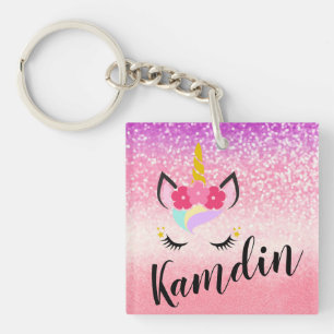 Porte-clefs Porte - clé de Parties scintillant Unicorn Ombre p