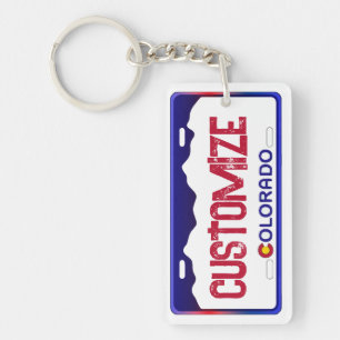 Porte-clefs Porte - clé de plaque d'immatriculation du Colorad