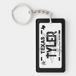 Porte-clefs Porte - clé de plaque noire Tyler Texas