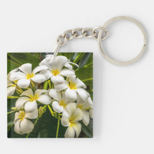 Porte-clefs Porte - clé de Plumeria de l'île exotique