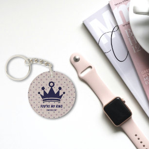 Porte-clefs Porte - clé de points pastel personnalisés