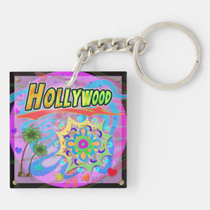 Porte-clefs Porte - clé de progrès réel d'Hollywood