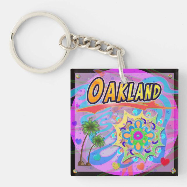 Porte-clefs Porte - clé de progrès réel d'Oakland (Devant)