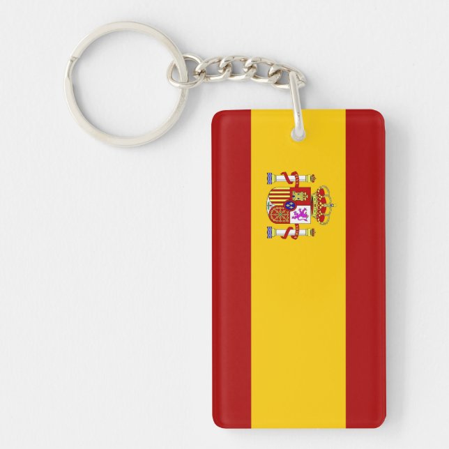 Porte-clefs Porte - clé de qualité du drapeau espagnol (Devant)