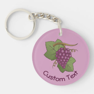 Porte-clefs Porte - clé de raisins rouges