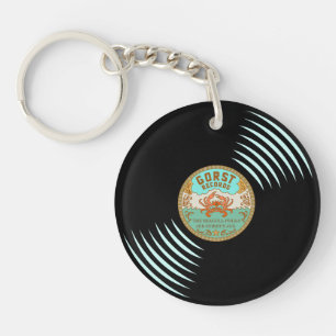 Porte-clefs Porte - clé de record de vinyle Gorst Retro