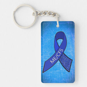 Porte-clefs PORTE - CLÉ de ruban bleu Fatigue chronique ME/CFS