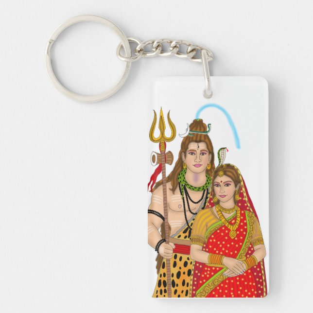 Porte-clefs Porte - clé de Shiv Parvati (Devant)