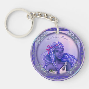Porte-clefs Porte - clé de sirène violet