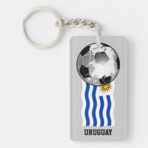 Porte-clefs Porte - clé de soccer uruguayen (recto verso)