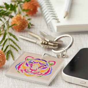 Porte-clefs Porte - clé de tigre