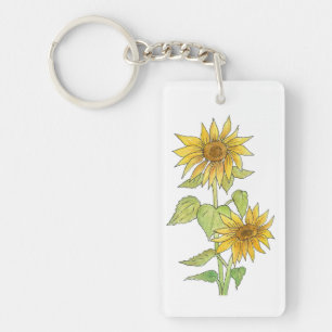 Porte-clefs Porte - clé de tournesols
