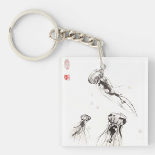 Porte-clefs Porte - clé de trois méduses